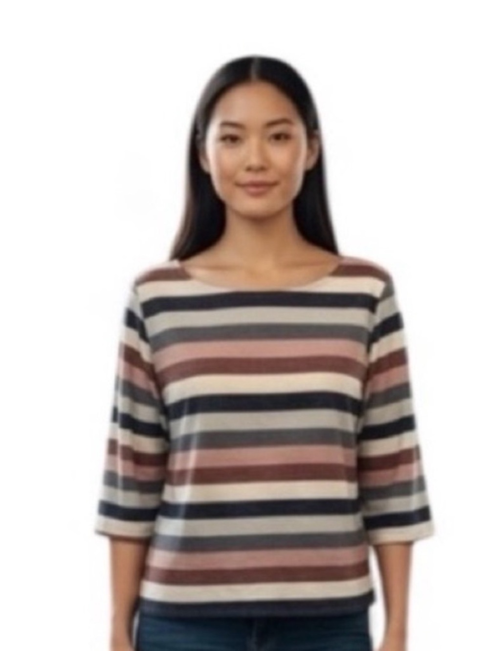Tribe Live(LAUDE the Label) Boxy Oversized Vertical Stripe Womenโs Top Large